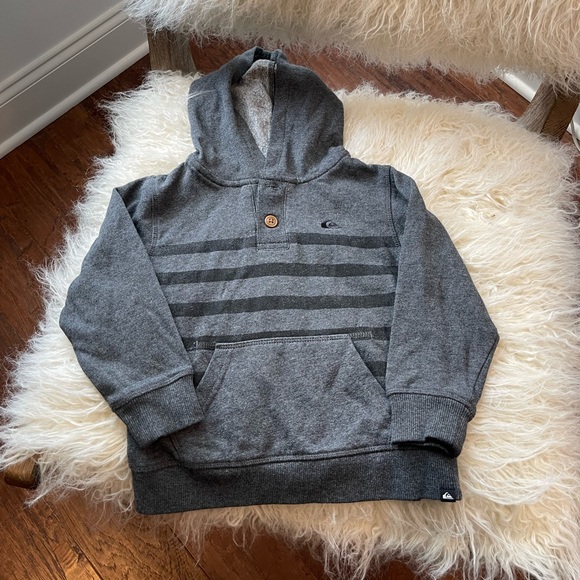 Quiksilver Other - Quicksilver Hoodie Sweatshirt Striped Shirt Size 2T